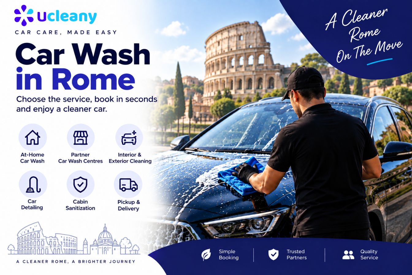 Car wash services in Rome with professional car cleaning